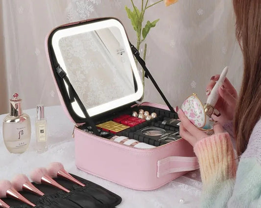 Elegance Pouch™  Makup Bag With Mirror